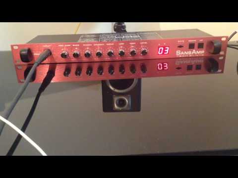 Tech 21 SansAmp PSA-1 Rare Red Face Plate Limited Edition