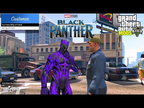 GTA 5 - BLACK PANTHER IN LOS SANTOS