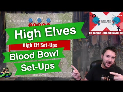 High Elf Team Set-Up Formations for Blood Bowl - Blood Bowl 2020 (Bonehead Podcast)