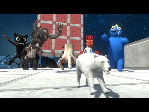 Bridge of Nightmares Challenge | Escape from Creepy Monster - Animal Revolt Battle Simulator