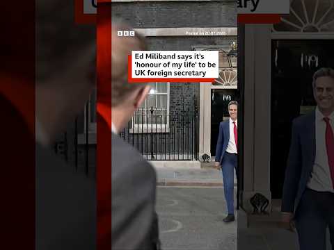 'Honour of my life', says Miliband as he's appointed foreign secretary, #UKPolitics #BBCNews