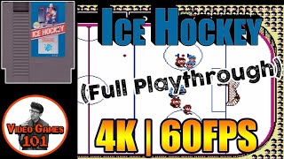 Ice Hockey Nintendo Playthrough | 4K 60FPS | Video Games 101