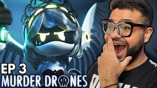 BRIGA NO BAILE! MURDER DRONES Episódio 3 REACT