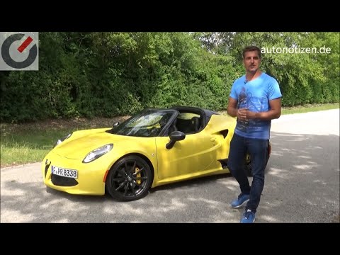 Alfa Romeo 4C Spider 177 kW/240 PS Vorstellung / Fahrbericht / Review