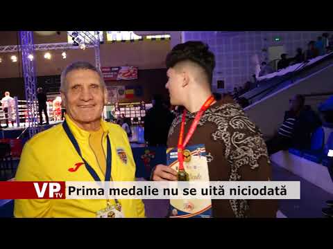 Prima medalie nu se uită niciodată