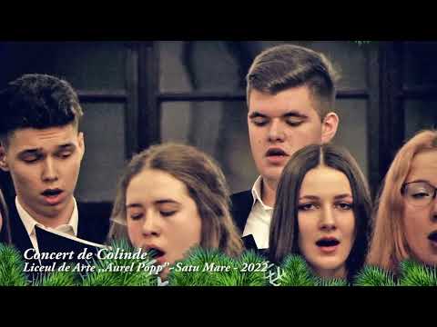 Concertul de colinde al Liceului de Arte ,,Aurel Popp”Satu Mare 2022