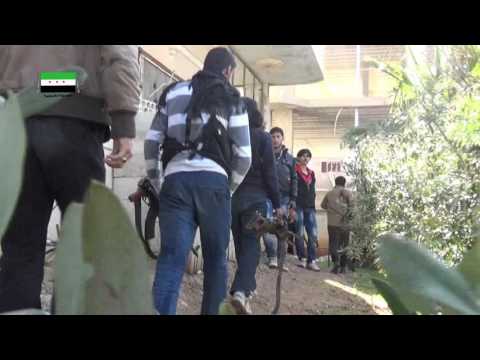 التصدي لقوات النظام من قبل لواء أحرار إنخل على جبهة الشيخ مسكين في ريف درعا