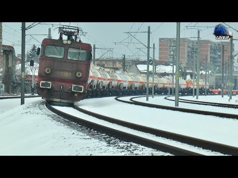 LE5100KW 40-0568-2 & Marfar TFG Freight Train in Zapada/Snow in Arad - 24 March 2018