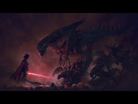 DARTH VADER VS ALIEN QUEEN. Extract from BATTLE OF THE DARK SIDE
