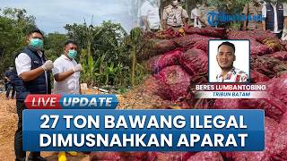 Polairud Musnahkan 27 Ton Bawang Merah di TPA Punggur Batam, Gagal Diselundupkan ke Tembilahan