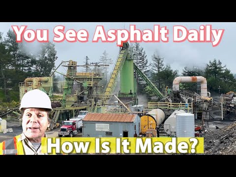 How an Asphalt Plant works.  How Asphalt Is Made.
