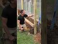 DIY tips: How to keep a fence post plumb when it wants to lean while pouring concrete footings