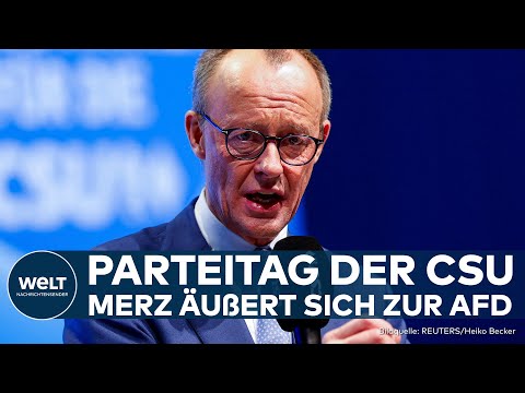 BUNDESTAGSWAHL: Heftige Klatsche gegen SPD! Friedrich Merz äußert sich auf Parteitag der CSU