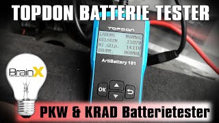Autobatterie Tester Topdon ArtiBattery 101 KFZ Batterietester