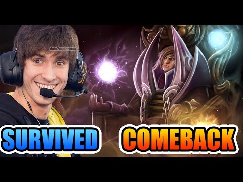 Dendi Dota 2 [Invoker] Be SURVIVED & COMEBACK