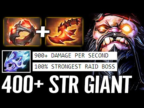 🔥 400 STR Giant's Ring PUDGE Carry — Moonshard 900 DPS 100% Strongest Raid Boss Ever Dota 2 Pro