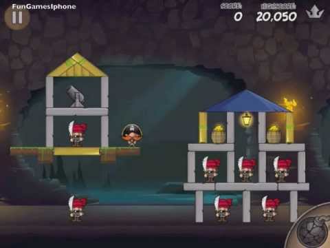 Siege Hero 3-61 buster bomb Age Of Pirates walkthrough gold crown cleared video gameplay Ipad 2.m4v