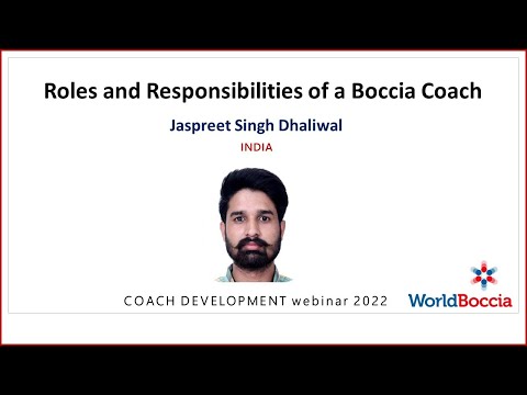 ROLES AND RESPONSIBILITIES OF A BOCCIA COACH