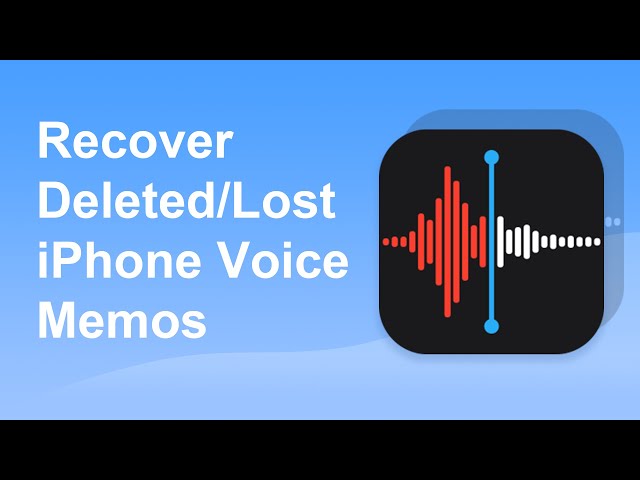 get back your deleted voice memos from iPhone