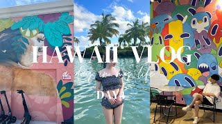 【ハワイvlog】ヒルトンハワイアンビレッジでプール、ビーチを満喫🩷|ダイヤモンドヘッド|ウルフギャング