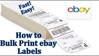 ebay Step by Step | How to Bulk Print ebay Shipping Labels | Process ebay Orders all at Once