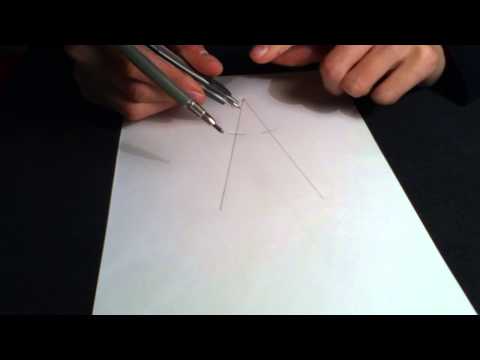comment construire une bissectrice d'un angle au compas