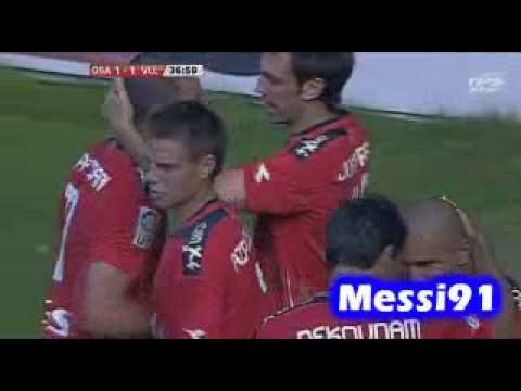 Gol de Pandiani Osasuna 1 - 1 Villarreal Jornada 1 Liga BBVA