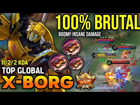 XBORG BEST BUILD 2022 | TOP GLOBAL XBORG GAMEPLAY | MOBILE LEGENDS✓