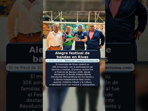 Alegre festival de bandas en Rivas