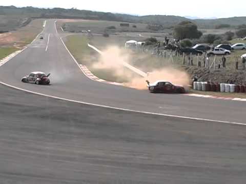 Acidente entre JB Rodrigues e Leonardo Flores em Rivera