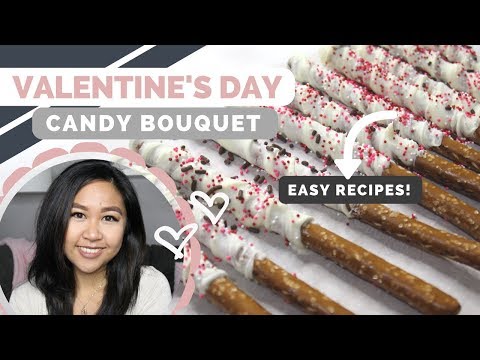 Valentine's Day Candy Bouquet DIY + Recipe | Easy Treat Bag Ideas