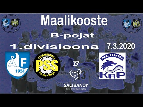 Maalikooste ÅIF/PSS - Nokian KrP (B-pojat 1.divisioona 7.3.2020)