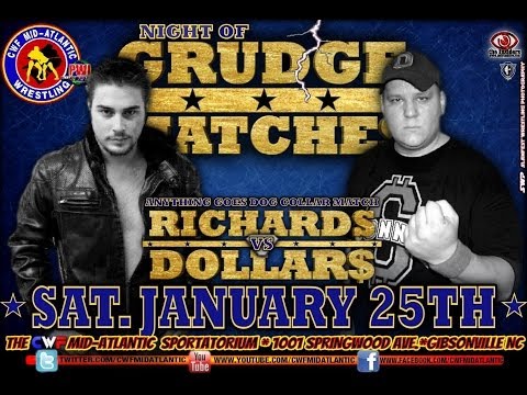 CWF Mid-Atlantic Wrestling: Night of the Grudge Matches - The Entire Event! (1/25/14)