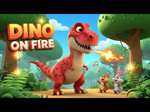 Dinosaur for Kids 🦖 | The Fire-Breathing T-Rex Song 🔥