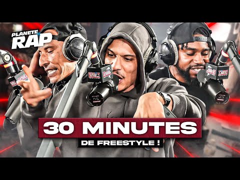 30 MINUTES DE FREESTYLE avec Hatik, Kolo, Cercle vicieux & Le Dou ! #PlanèteRap
