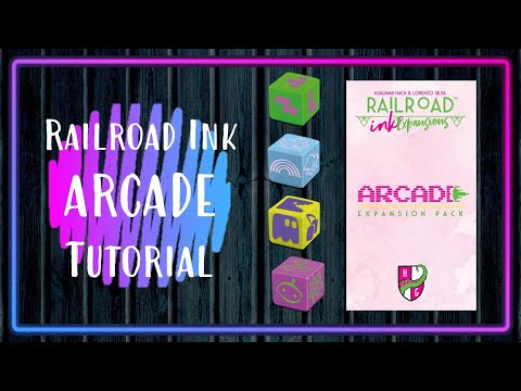 Railroad Ink Challenge: Arcade Expansion - YouTube Video