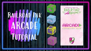 Railroad Ink ARCADE EXPANSION PACK Tutorial 🎲🌈👻👽