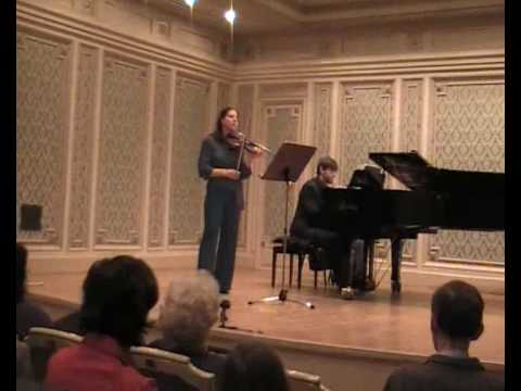 Delia Diaconescu plays C.Frank - Violin Sonata in A Major - second movement