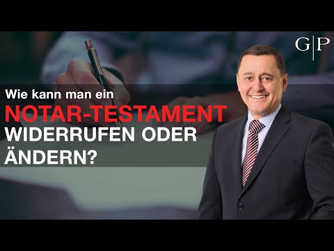 Kommt man aus einem Notartestament oder Erbvertrag wieder raus? Erbrechtsanwalt Schmeilzl erklärt.