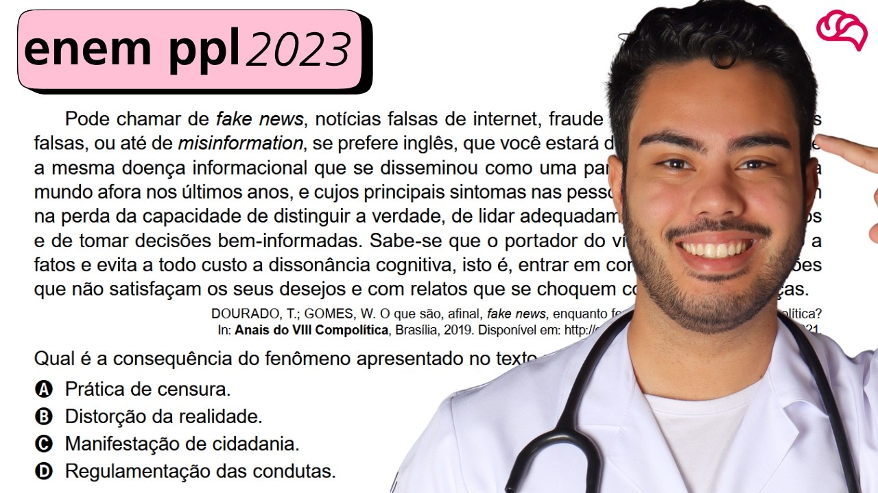 Resolução em Vídeo — Questão 51 ENEM 2023 PPL