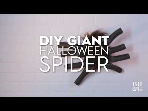 DIY Giant Halloween Spider