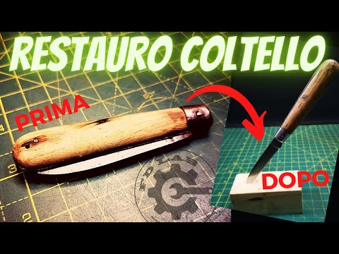 restauro coltello calabrese da tasca arrugginito - rusty pocket knife restoration