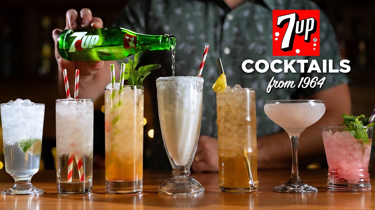 7 Vintage 7UP Cocktails from 1964