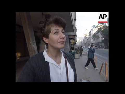 BOSNIA: SARAJEVO: MIXED REACTIONS TO CEASEFIRE ANNOUNCEMENT