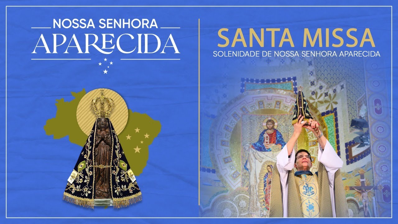 SANTA MISSA AO VIVO | SOLENIDADE DE NOSSA SENHOR APARECIDA AO VIVO |  PADRE  MANZOTTI  | 12/10/2021