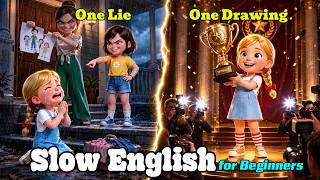 Stepmother kicked her out. After that, she became an artist Slow English For Beginners ( Level A2 )