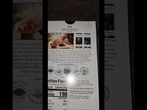 Lindt Excellence 70% cocao dark chocolate
