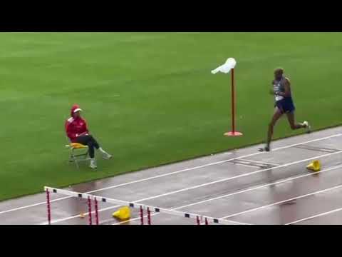 Mike Powell's jump at Tampere, Finland