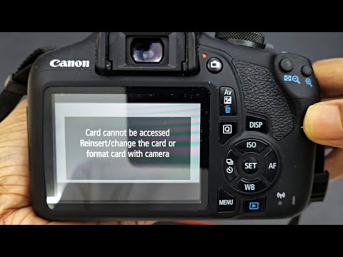 Canon DSLR - "Card Cannot Be Accessed" - Solved