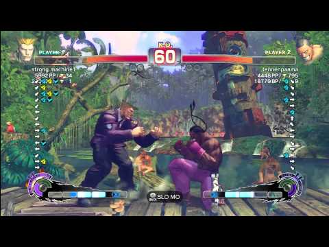 strong machine1 [Guile] vs tennenpaama [D-jay] SSF4 Arcade Edition